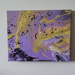 Bold Color Collection 2022 "D" Original Paint Pour Painting
